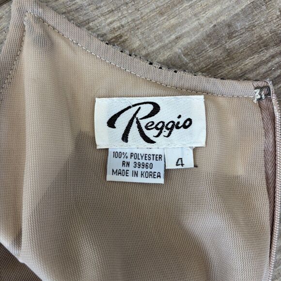 Vintage 90s Reggio Dress Size 4 Textured Velvet Snake Y2K Hoco Formal Mob Wife - Picture 7 of 15